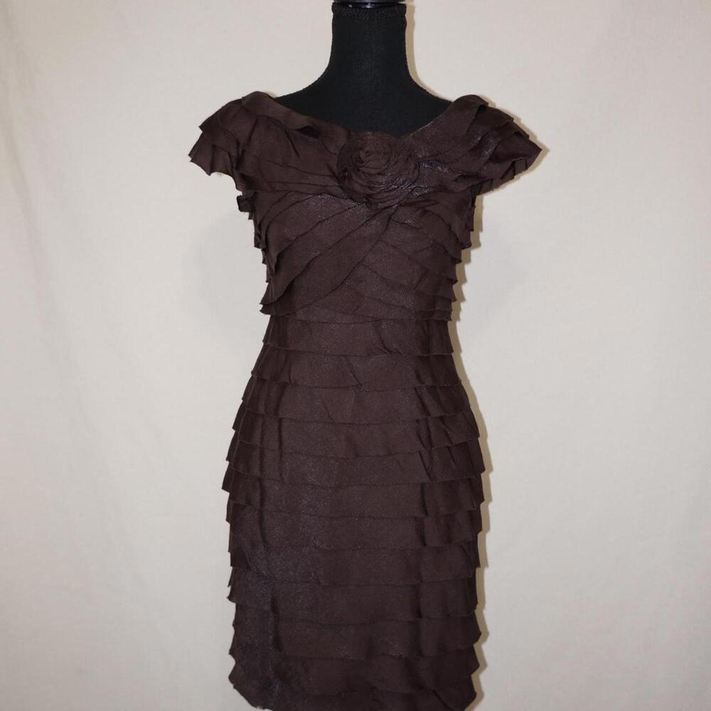 brown London Times Petites tiered dress